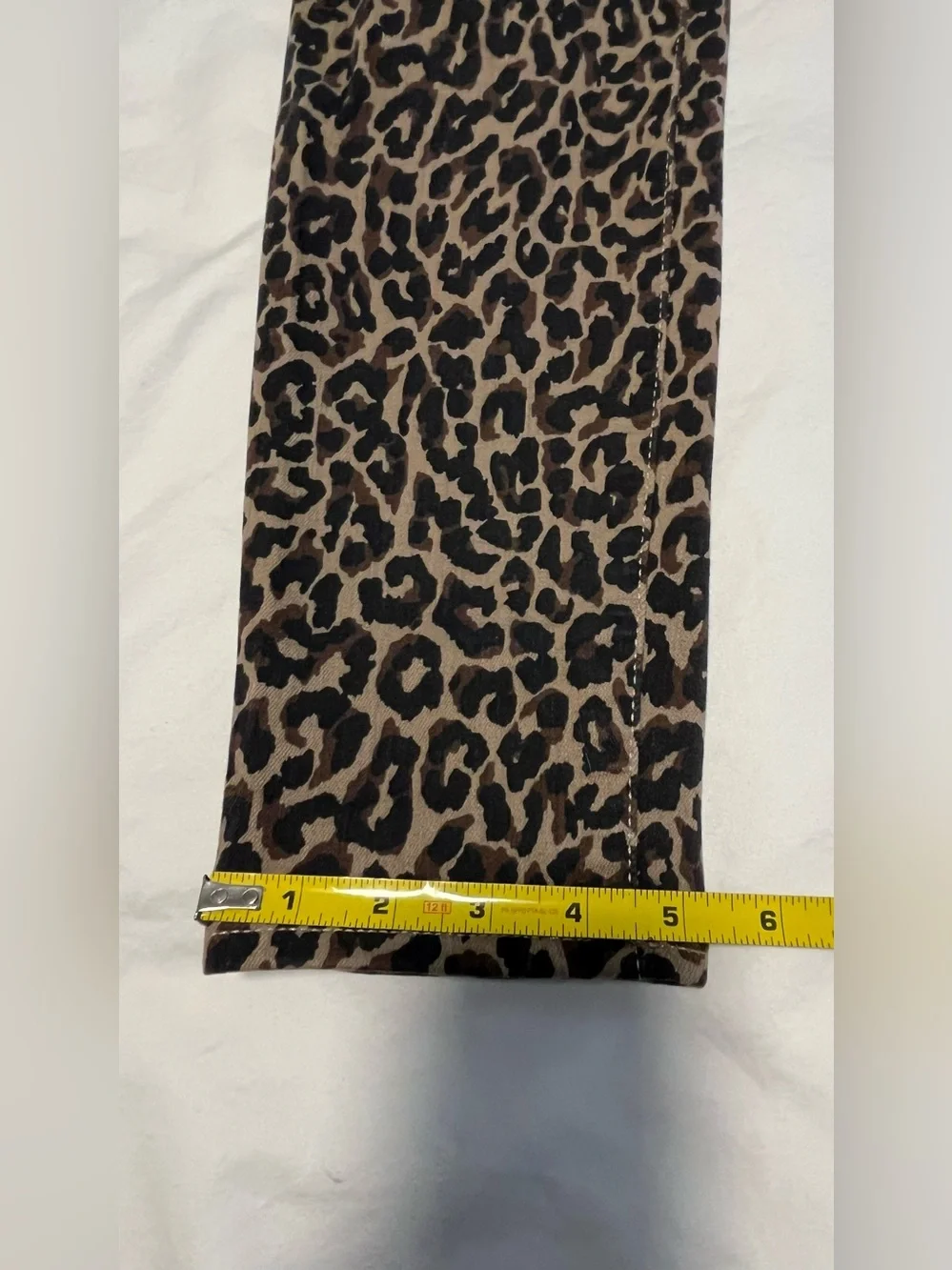 Women’s J- CREW 10” HIGH- RISE TOOTHPICK Animal Print Skinny Jeans Size 29 - Picture 9 of 11